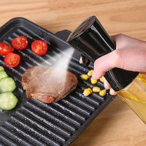 Yu Well Glass Spray Bottle, Olive Oil Sprayer, For BBQ, Salad, Baking, Grilling, Black, 200 ml