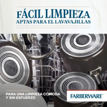 Farberware Cookstart Diamond Max Nonstick Cookware Pots and Pans Set with Glass Lids, Non-Stick Cookware Set 15 Piece, Pewter, FB22293