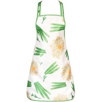 Yu Well Polyester Cooking Apron Adjustable Kitchen Apron Soft Waterproof Stainproof Chef Apron With Pocket For Women And Men, Artsy Leafy