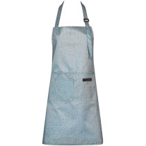 Yu Well Polyester Cooking Apron Adjustable Kitchen Apron Soft Waterproof Stainproof Chef Apron With Pocket For Women And Men, Classic Blue