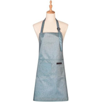 Yu Well Polyester Cooking Apron Adjustable Kitchen Apron Soft Waterproof Stainproof Chef Apron With Pocket For Women And Men, Classic Blue