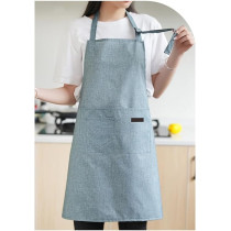 Yu Well Polyester Cooking Apron Adjustable Kitchen Apron Soft Waterproof Stainproof Chef Apron With Pocket For Women And Men, Classic Blue