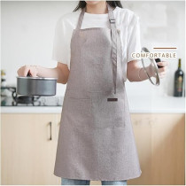 Yu Well Polyester Cooking Apron Adjustable Kitchen Apron Soft Waterproof Stainproof Chef Apron With Pocket For Women And Men, Classic Brown