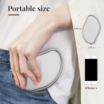 Yu Well Crystal Hair Remover For Men And Women Painless Reusable Epilator For Arms Legs Back And Other Body Parts, Silver, Pack Of 4