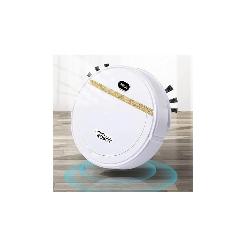 Yu Well Robot Vacuum Cleaner Tangle-Free Suction Slim, Automatic Self-Charging Robotic Vacuum Cleaner Daily Schedule Cleaning Ideal For Pet Hair Hard Floor And Low Pile Carpet, White, Hy03