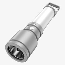 Yu Well Led Torch Light With Dual Light Source And Tail Hook For Fishing, 1, Grey