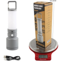 Yu Well Led Torch Light With Dual Light Source And Tail Hook For Fishing, 4, Grey