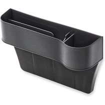 Yu Well Car Seat Gap Organizer, Car Storage Organizer, Seat Console Car Cup Holder With Extra Storage For Cards, Keys And Coins, Plastic, Black, 1