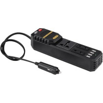 Yu Well 200W Power Inverter, DC 12V To AC 220V Car Power Inverter With 4 USB Port Cigarette Lighter