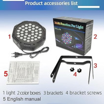 Yu Well RGB Stage Lighting 36 Led DJ Par Lights Uplighting For Events Sound Activated Remote And Dmx Control, RGB Disco Par Light For Wedding, Party, Concert And Festival