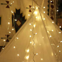 Yu Well Led Fairy Light Clear With Cable, 50 Meter, 500 LED, Warm White