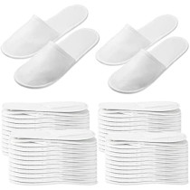 Yu Well Disposable SPA Slippers Fluffy For Hotel, Home, Guest Use, Fits Up To Us Men Size 10 And Women Size 11, 24 Pair