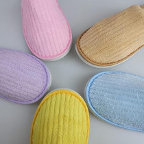 Yu Well Spa Slippers 12 Pair Disposable Thick Soft Cotton, Grey For Home, Travel For Most Men And Women, Size Uk 10-11