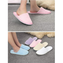 Yu Well Spa Slippers 12 Pair Disposable Thick Soft Cotton, White For Home, Travel For Most Men And Women, Size Uk 10-11