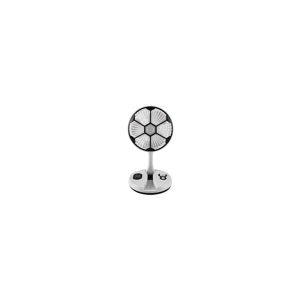 Yu Well Desktop Fan Foldable With Led Light, Type-C Charging, Portable Cooler Fan, Low Noise Air Cooling For Home Desk And Office