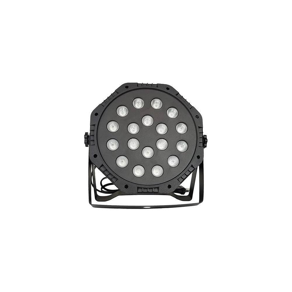 Yu Well RGB Stage Lighting 18 LED DJ Par Lights Up-Lights For Events Sound Activated Remote And DMX Control, RGB Disco Par Light For Wedding, Party, Concert And Festival