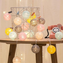 Yu Well LED Ball String Lights, Indoor/Outdoor Light, Enhance Playtime Experience For Party, Christmas, Ramadan, Wedding, Tent, 20 Colourful Balls, 3 Meter