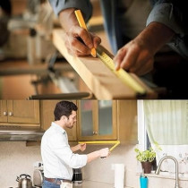 Yu Well Metallic Tape Measure, Tape Measure, Metric And Inches Measuring Tape, Short Tape, Pocket Ruler, Industrial Measurement Tool, 10 M/33 Ft