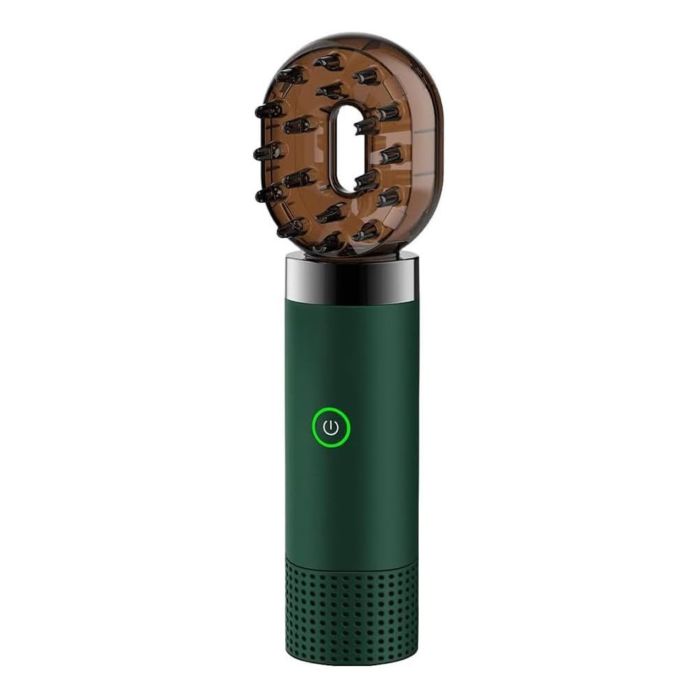 Yu Well New Electric Aroma Diffuser Comb And Car Incense Burner 2 in 1 Round Head Rechargeable Portable USB Type C Environment Aromatizer Electric Bukhoor Burner With Comb, Green