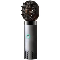 Yu Well New Electric Aroma Diffuser Comb And Car Incense Burner 2 in 1 Round Head Rechargeable Portable USB Type C Environment Aromatizer Electric Bukhoor Burner With Comb, Grey