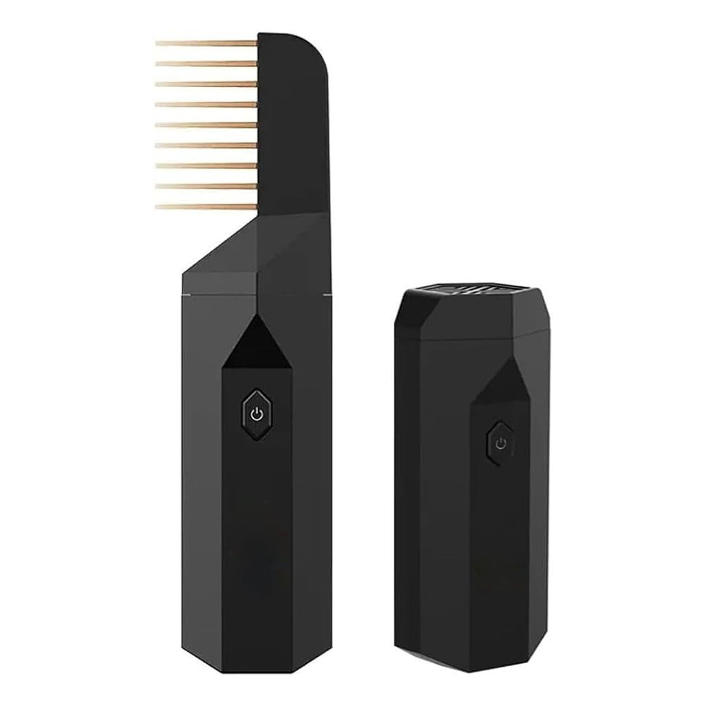 Yu Well New Electric Aroma Diffuser Comb And Car Incense Burner 2 In 1 Rechargeable Portable USB Type C Environment Aromatizer Electric Bukhoor Burner With Comb, Black