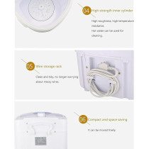 Yu Well Folding Washing Machine Mini Automatic Clothes Washing Machine Portable Lightweight Underwear Washer For Travel Camping Apartment Laundry, Blue, 4.5 Kg