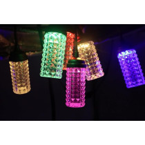 Yu Well Led String Lights Outdoor Mains Powered, Shatterproof Plastic Bulbs Waterproof Ip45 With 40 Led1W Bulbs For Outside Garden, Porch, Backyard, Bistro, Party Decoration, Corn Rgb 4 Set, 30M