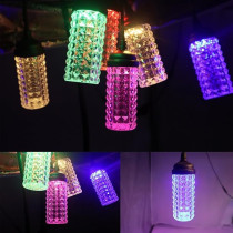 Yu Well Led String Lights Outdoor Mains Powered, Shatterproof Plastic Bulbs Waterproof Ip45 With 40 Led1W Bulbs For Outside Garden, Porch, Backyard, Bistro, Party Decoration, Corn Rgb 4 Set, 30M