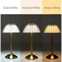 Yu Well Crystal Table Lamp Acrylic Touch Lamp Portable Led Table Lamp With 3 Light Colour Modes With Touch Sensor 3-Levels Brightness Desk Lamp, 10 x 10 x 10 Cm, Multicolour, 16020