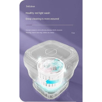 Yu Well Folding Washing Machine Mini Automatic Clothes Washing Machine Portable Lightweight Underwear Washer For Travel Camping Apartment Laundry, Purple, 13 Litre