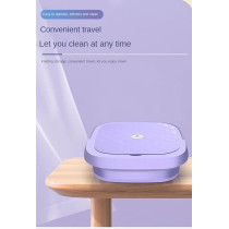 Yu Well Folding Washing Machine Mini Automatic Clothes Washing Machine Portable Lightweight Underwear Washer For Travel Camping Apartment Laundry, Purple, 13 Litre