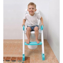Yu Well Potty Training Seat With Ladder Adjustable Foldable Toilet With Splash Guard And Handles For Toddlers Non-Slip Potty Chair Toilet Seat With Step Stools, Blue