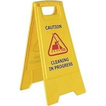Yu Well Foldable Wet Floor, Cleaning In Progress, No Parking Sign Board
