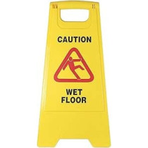 Yu Well Foldable Wet Floor, Cleaning In Progress, No Parking Sign Board, Wet Floor