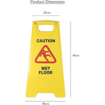 Yu Well Foldable Wet Floor, Cleaning In Progress, No Parking Sign Board, Wet Floor