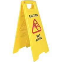 Yu Well Foldable Wet Floor Warning Board, Pack Of 4