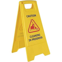 Yu Well Foldable Cleaning In Progress Warning Board, Pack Of 2