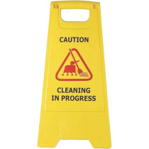 Yu Well Foldable Cleaning In Progress Warning Board, Pack Of 2