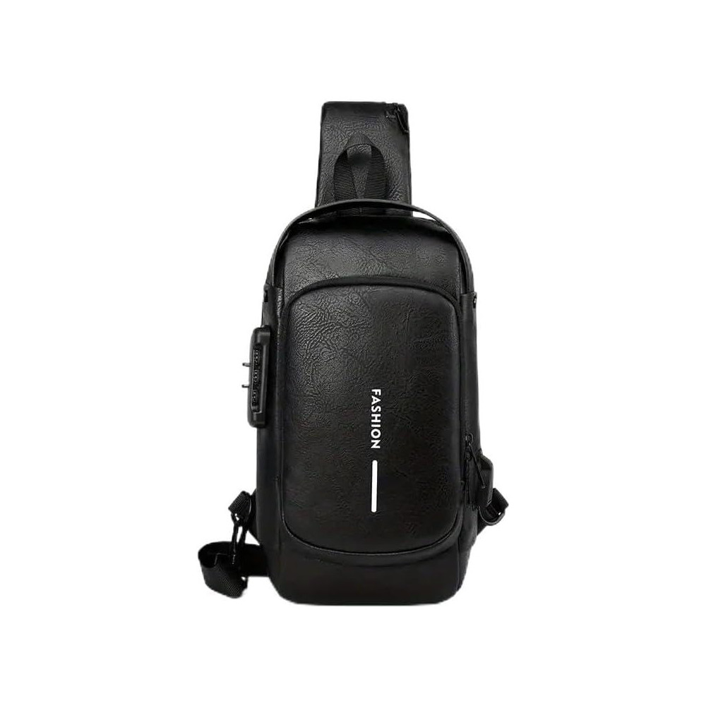 Yu Well Multifunctional Anti-Theft Cross Body Sling Bag With Usb Charging Waterproof Backpack For Travel, Work, School, Business, Black