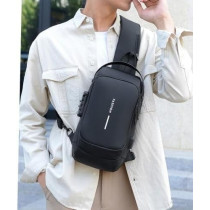 Yu Well Multifunctional Anti-Theft Cross Body Sling Bag With Usb Charging Waterproof Backpack For Travel, Work, School, Business, Black