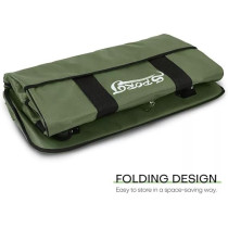 Yu Well Expandable Rolling Duffle Bag, Luggage Foldable Suitcase, Wheeled, Green, Large/3 Layer
