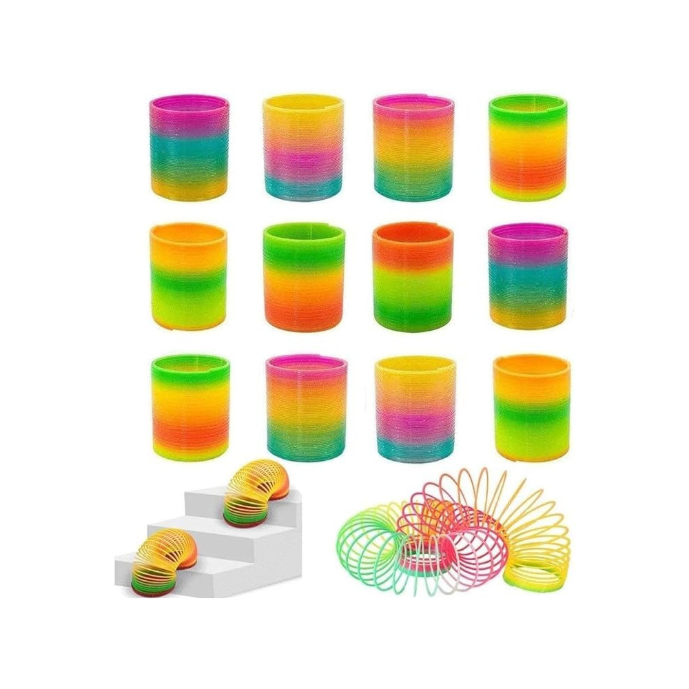 Yu Well Colorful Rainbow Spring Coil, Pack Of 12