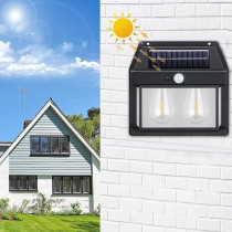 Yu Well Solar Motion Sensor Wall Light For Outdoor Lighting, Model-3B, 1 Piece