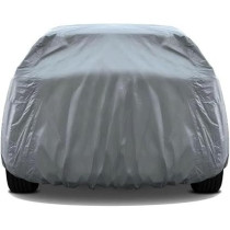 Yu Well Car Cover With Mirror Pocket For All Weather Waterproof Windproof Dustproof Uv Protection Scratch, Resistant Universal Full Cover, Large, 482X175X119Cm, Grey