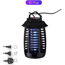 Yu Well Mosquito Killer Lamp UV Electric Fly Zapper Light Portable Bug Zapper, Moth, Gnat, Flies Pest Control Catcher With Standard UK Plug For Indoor Home Office Kitchen, Black