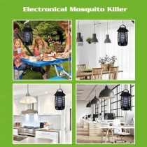 Yu Well Mosquito Killer Lamp UV Electric Fly Zapper Light Portable Bug Zapper, Moth, Gnat, Flies Pest Control Catcher With Standard UK Plug For Indoor Home Office Kitchen, Black