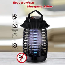 Yu Well Mosquito Killer Lamp UV Electric Fly Zapper Light Portable Bug Zapper, Moth, Gnat, Flies Pest Control Catcher With Standard UK Plug For Indoor Home Office Kitchen, Black