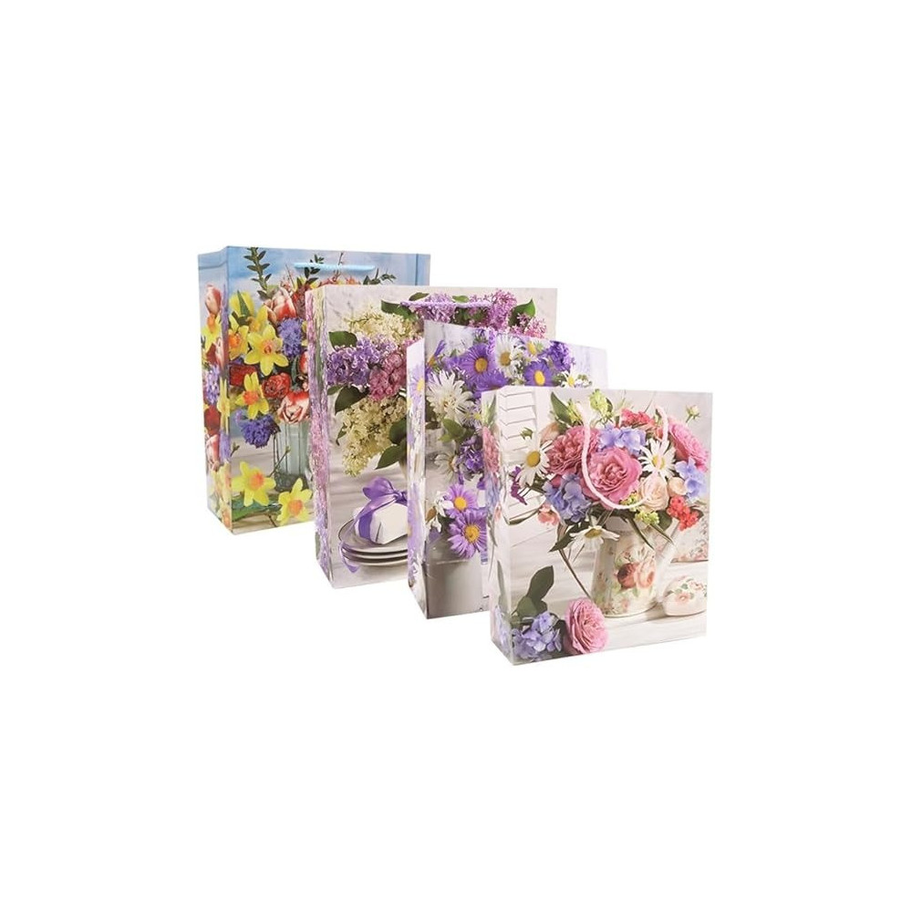 Yu Well Gift Bags With Comfortable Handle For Birthday Wedding Gift Shopping And More, Set Of 4 Pcs, 32L x 10W x 26H