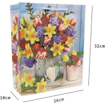 Yu Well Gift Bags With Comfortable Handle For Birthday Wedding Gift Shopping And More, Set Of 4 Pcs, 32L x 10W x 26H