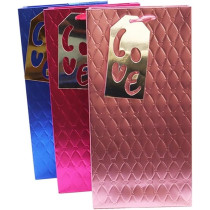 Yu Well Gift Bags With Comfortable Handle For Birthday Wedding Gift Shopping And More, Love Set Of 3 Pcs, 18L x 8.5W x 35H